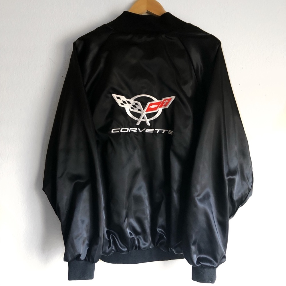 Corvette satin bomber jacket